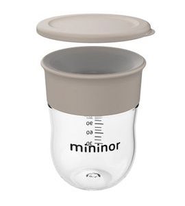 MININOR TRÉNINKOVÝ HRNEČEK 220 ML CLOUDY MORNING - DĚTSKÉ HRNEČKY - KRMENÍ