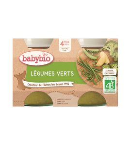 BABYBIO ZELENÁ ZELENINA 2X130 G - MASO/ZELENINA - KRMENÍ