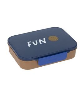 LÄSSIG KIDS LUNCHBOX BENTO LITTLE GANG SMILE NAVY - KRABIČKY NA SVAČINU - KRMENÍ