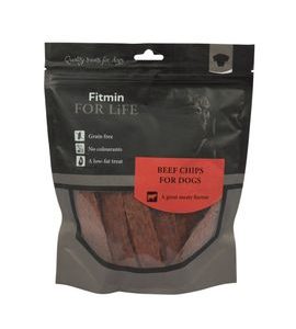 FITMIN FOR LIFE HOVĚZÍ PLÁTKY POCHOUTKA PRO PSY 400 G - SUŠENÉ PAMLSKY PRO PSY - CHOVATELSKÉ POTŘEBY MALVÍKZOO