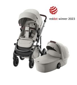 BRITAX RÖMER SET KOČÁREK SMILE 5Z + HLUBOKÁ KORBA LUX 2025 - DVOJKOMBINACE - KOČÁRKY A PŘÍSLUŠENSTVÍ