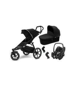 THULE SET 4V1 URBAN GLIDE² + BASSINET + PEBBLE PRO I-SIZE VČ. ADAPTÉRŮ (BLACK) - KOČÍKY KOMBINÁCIE - KOČÍKY A PRÍSLUŠENSTVO