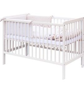 SCARLETT DĚTSKÁ POSTÝLKA S KOMPLETNÍ VÝBAVOU SCARLETT 120 X 60 CM - TORO - BÉŽOVÁ - DŘEVĚNÉ POSTÝLKY - SPINKÁNÍ