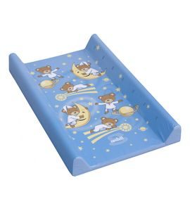 SCARLETT PŘEBALOVACÍ PODLOŽKA S PEVNOU VLOŽKOU GALAXY 80X50CM MODRÁ - DĚTSKÉ DEKY PRO MIMINKA - SPINKÁNÍ