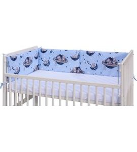 SCARLETT MANTINEL DO POSTÝLKY 4DÍLNÝ SCARLETT ARBAS 180X30CM MODRÁ - MANTINELY - SPINKÁNÍ