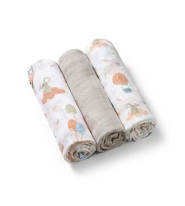 BABYONO PLENY BAMBUSOVÉ 3 KS - FIALOVÁ - LÁTKOVÉ PLENY ALL IN ONE - PŘEBALOVÁNÍ