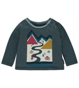 NOPPIES LONGSLEEVE BROOMFIELD ORION BLUE - TRIČKA KRÁTKÝ / DLOUHÝ RUKÁV - PRO DĚTI