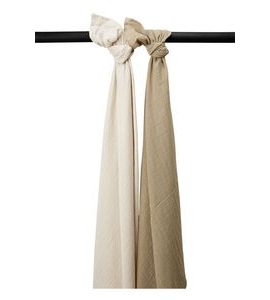 MEYCO MUŠELÍNOVÉ PLENY 2-BALENÍ SOFT SAND/TAUPE - ZAVINOVACÍ PLENY / OSUŠKY VELKÉ - PŘEBALOVÁNÍ