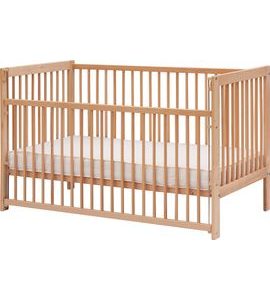 SCARLETT DĚTSKÁ POSTÝLKA SE STAHOVACÍM BOKEM PERTA (BUK) PŘÍRODNÍ 140X70CM - DŘEVĚNÉ POSTÝLKY - SPINKÁNÍ