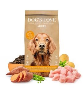 DOG'S LOVE GRANULE KROCAN ADULT NEW 12KG - GRANULE PRO PSY - CHOVATELSKÉ POTŘEBY MALVÍKZOO