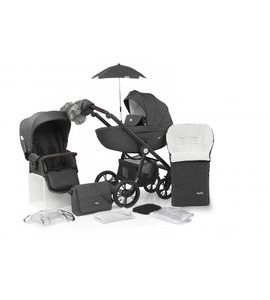 BABYSTYLE PRESTIGE3 ACTIVE (BLACK/ BROWN) 8V1 NIMBUS CHARCOAL 2022 - KOMBINACE S PŘÍSLUŠENSTVÍM - KOČÍKY A PRÍSLUŠENSTVO