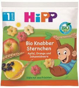 HIPP BIO DĚTSKÉ OVOCNÉ OBILNÉ KŘUPKY - TYČINKY/SUŠENKY - KRMENÍ