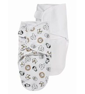 MEYCO ZAVINOVAČKA 2-BALENÍ 0-3 MĚSÍCE - ANIMAL / UNI WHITE - ZAVINOVAČKY - SPINKÁNÍ