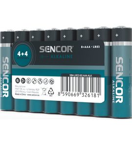 SENCOR ALKALICKÉ BATERIE AAA 8 KS - BATERIE - PRO DĚTI