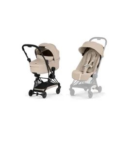 CYBEX COYA COMFORT MATT BLACK + SKLÁDACÍ KORBA COZY BEIGE - KOČÁRKY DO LETADLA - KOČÁRKY A PŘÍSLUŠENSTVÍ