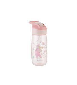 KIKKABOO HRNEK SE SILIKONOVÝM PÍTKEM 450ML 12M+ MUSIC FEST PINK - DĚTSKÉ HRNEČKY - KRMENÍ