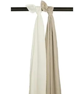 MEYCO MUŠELÍNOVÉ PLENY 2-BALENÍ OFFWHITE/SAND - ZAVINOVACÍ PLENY / OSUŠKY VELKÉ - PŘEBALOVÁNÍ