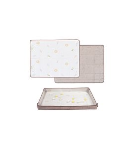 TAF TOYS HRACÍ PODLOŽKA PĚNOVÁ S MÍČKY BROWN BEIGE - HRACÍ PODLOŽKY NA ZEM - SPINKÁNÍ