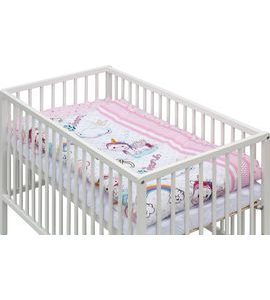 SCARLETT DĚTSKÁ POSTÝLKA S KOMPLETNÍ VÝBAVOU ONIKO 120 X 60 CM - DŘEVĚNÉ POSTÝLKY - SPINKÁNÍ