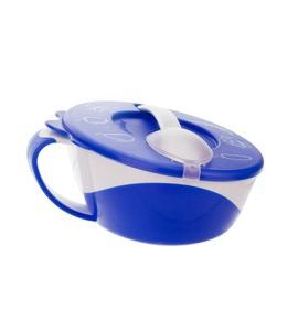 CANPOL BABIES MISKA S LŽIČKOU MODRÁ - MISKY, TALÍŘKY A PODLOŽKY - KRMENÍ