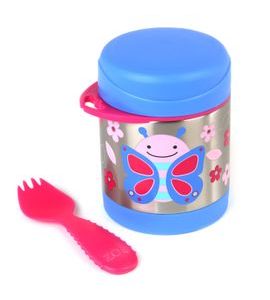 SKIP HOP ZOO TERMOSKA NA JÍDLO S VIDLIČKOU - MOTÝLEK 12M+ - TERMOOBALY A TERMOSKY - KRMENÍ