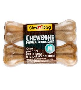 GIMBORN IT GIMDOG CHEWBONE KOST BUVOLÍ 11,4CM/2KS - DENTÁLNÍ PAMLSKY PRO PSY - CHOVATELSKÉ POTŘEBY MALVÍKZOO