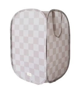 3 SPROUTS SKLÁDACÍ ÚLOŽNÝ KOŠ RECYCLED CHECKERBOARD BEIGE - BOXY NA HRAČKY - SPINKÁNÍ