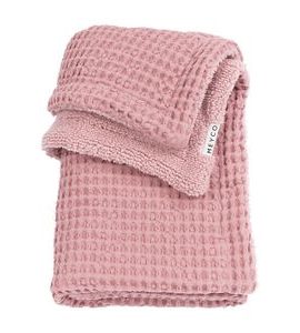 MEYCO DEKA DO POSTÝLKY WAFFLE TEDDY FLEECE - OLD PINK - DĚTSKÉ DEKY PRO MIMINKA - SPINKÁNÍ
