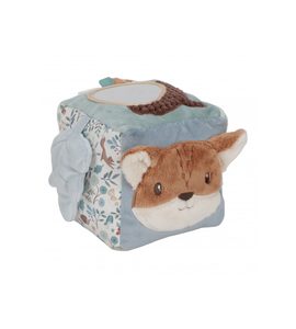 LITTLE DUTCH KOSTKA TEXTILNÍ S AKTIVITAMI FOREST FRIENDS - SENZORICKÉ HRAČKY - PRO DĚTI