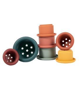 BO JUNGLE SILIKONOVÉ STOHOVACÍ KALÍŠKY DO VODY - HRAČKY DO VANY - PRO DĚTI