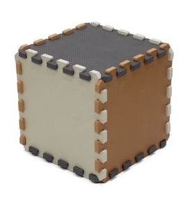 RIALTO BABY PĚNOVÁ PUZZLE KOSTKA - BEIGE, GREY, BROWN - HRACÍ PODLOŽKY NA ZEM - SPINKÁNÍ