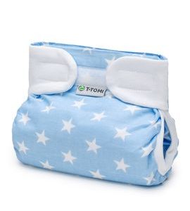 T-TOMI ORTOPEDICKÉ ABDUKČNÍ KALHOTKY - SUCHÝ ZIP BLUE STARS (5-9KG) - PLENKOVÉ KALHOTKY - PŘEBALOVÁNÍ