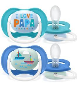 PHILIPS AVENT ŠIDÍTKO ULTRA AIR TEXT 6-18M CHLAPEC 2KS - ŠIDÍTKA A DOPLŇKY - KRMENÍ