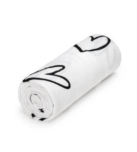 T-TOMI VELKÁ BAVLNĚNÁ TETRA OSUŠKA HEARTS - OSUŠKY A DĚTSKÉ ŽUPANY - KOUPÁNÍ A ZDRAVÍ