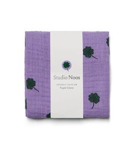 STUDIO NOOS ZAVINOVAČKA PRINT MEDIUM PURPLE CLOVER - ZAVINOVACÍ PLENY / OSUŠKY VELKÉ - PŘEBALOVÁNÍ