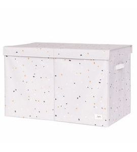 3 SPROUTS TRUHLA NA HRAČKY RECYCLED TERRAZZO/LIGHT GRAY - BOXY NA HRAČKY - SPINKÁNÍ