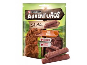 Gourmet ADVENTUROS Sticks 120g s bizoní příchutí (EXPIRACE 31.3.2023)