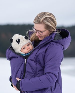 Jožánek Zimní těhotenská a nosící bunda Zora, fialová