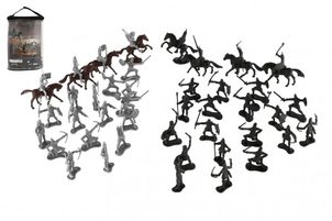 Teddies Figurky rytíři s koňmi plast 5-7cm v sáčku