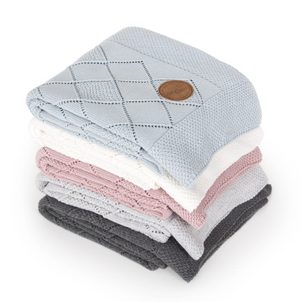 Ceba Baby Pletená deka v dárkovém balení (90x90) Rýžový vzor