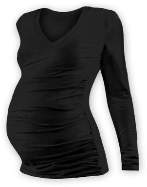 Jožánek Těhotenské tričko Vanda, dlouhý rukáv, černé
