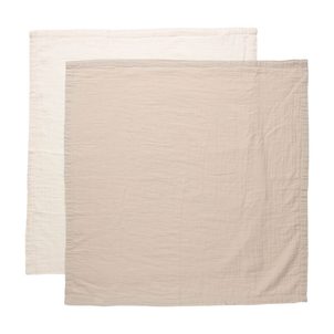 Bebe-Jou Mušelínová plenka 70x70cm 2ks Pure Cotton Sand