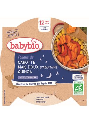 BABYBIO mrkev a sladká kukuřice s quinoa 230 g
