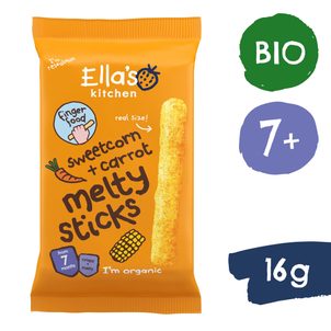 Ella's Kitchen BIO křupavé tyčky s kukuřicí a mrkví (16 g)