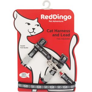 Red Dingo Postroj RD s vodítkem - kočka- Paw Impressions BL