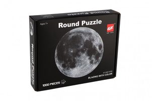 Teddies Puzzle kulaté Měsíc 1000 dílků 67,5x67,5cm v krabici 26x21x5,5cm