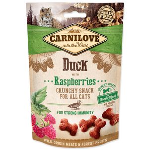 Carnilove Cat Crunchy Snack Duck with Raspberries with fresh meat 50g