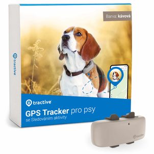 Tractive GPS DOG 4 GPS sledování polohy a aktivity pro psy hnědý