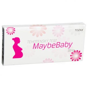 Maybe Baby těhotenský test Strip 2v1