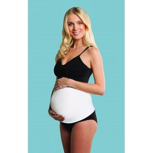 CARRIWELL Těhotenský podpůrný pás přes bříško - nastavitelný - bílý